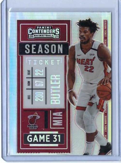 JIMMY BUTLER 2020-21 PANINI CONTENDERS SEASON TICKET VARIATION SP PRIZM #36