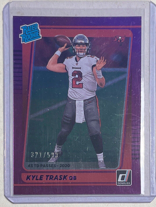 KYLE TRASK 2021 PANINI DONRUSS RATED ROOKIE PURPLE ROOKIE RC #D 321/500