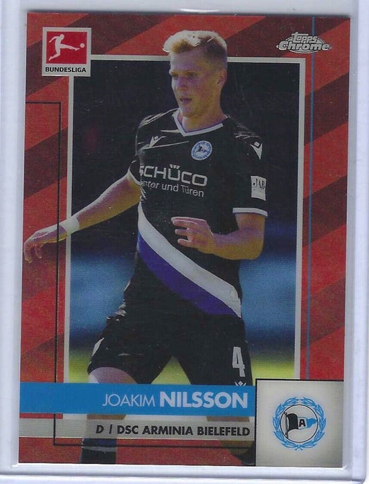 JOAKIM NILSSON 2020-21 TOPPS CHROME BUNDESLIGA RED REFRACTOR #D 05/10