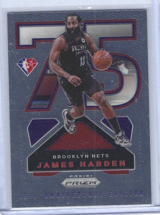 JAMES HARDEN 2021-22 PANINI PRIZM 75TH ANNIVERSARY EDITION SP #17