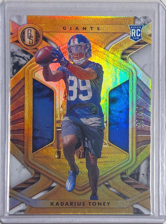 KADARIUS TONEY 2021 PANINI GOLD STANDARD BLUE ROOKIE RC #D 30/49