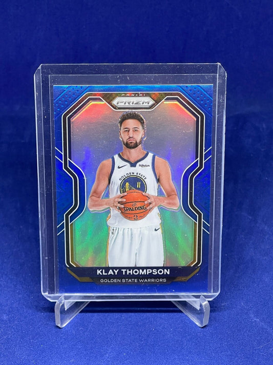 KLAY THOMPSON 2020-21 PANINI PRIZM BLUE PRIZM #D 65/199