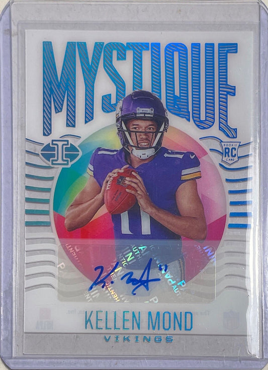KELLEN MOND 2021 PANINI ILLUSIONS MYSTIQUE BLUE AUTO ROOKIE RC #D 92/99