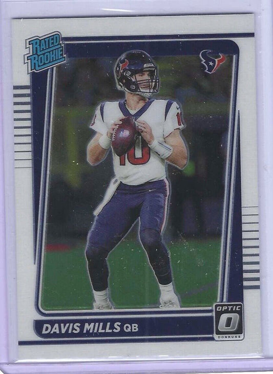 DAVIS MILLS 2021 PANINI DONRUSS OPTIC RATED ROOKIE RC #222