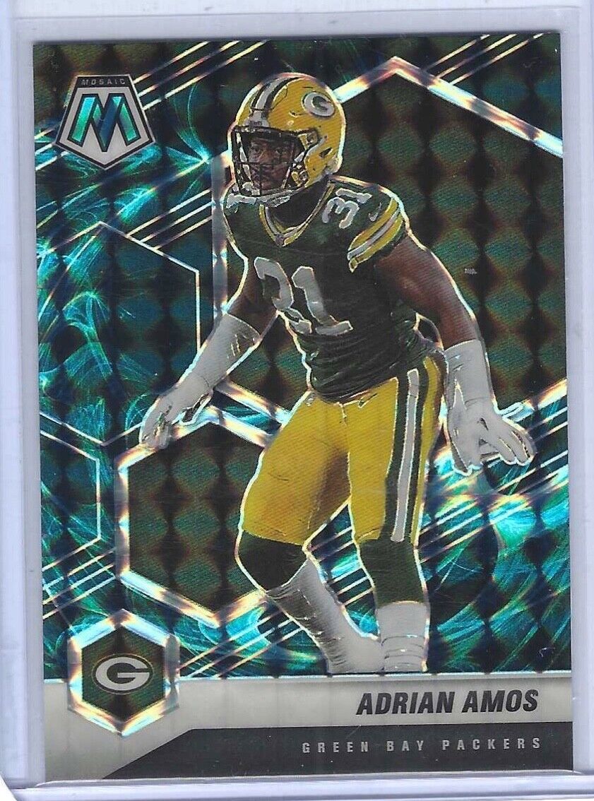ADRIAN AMOS 2021 PANINI MOSAIC GENESIS PRIZM SSP #84