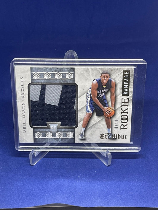JARELL MARTIN 2015-16 PANINI EXCALIBUR ROOKIE RAMPAGE PATCH RC #D 10/10