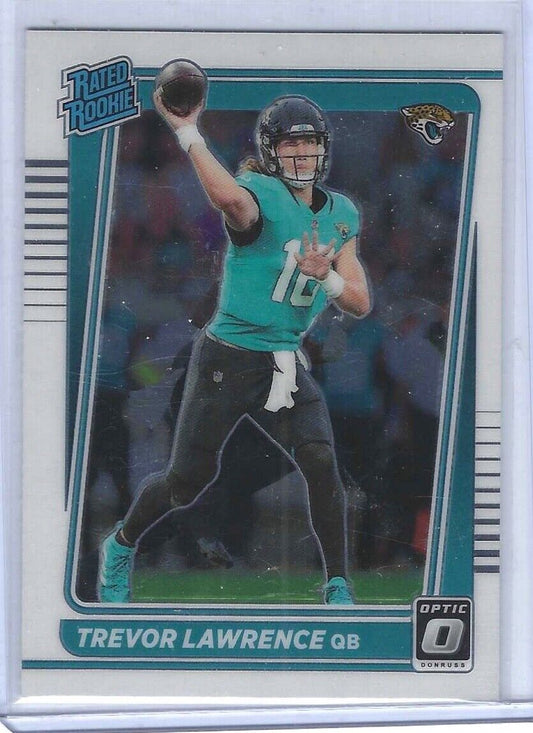 TREVOR LAWRENCE 2021 PANINI DONRUSS OPTIC RATED ROOKIE RC #201