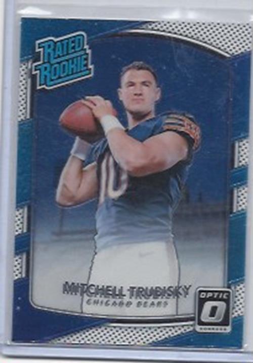 MITCHELL TRUBISKY 2017 PANINI DONRUSS OPTIC RATED ROOKIE RC #178