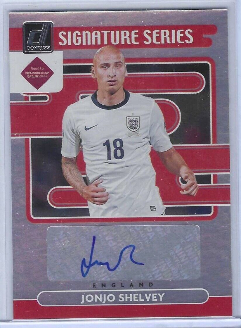 JONJO SHELVEY 2021-22 DONRUSS ROAD TO QATAR SILVER SIGNATURE SERIES AUTO #SS-JSH