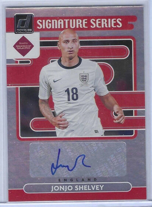 JONJO SHELVEY 2021-22 DONRUSS ROAD TO QATAR SILVER SIGNATURE SERIES AUTO #SS-JSH