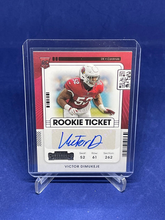 VICTOR DIMUKEJE 2021 PANINI CONTENDERS ROOKIE TICKET AUTO RC #242