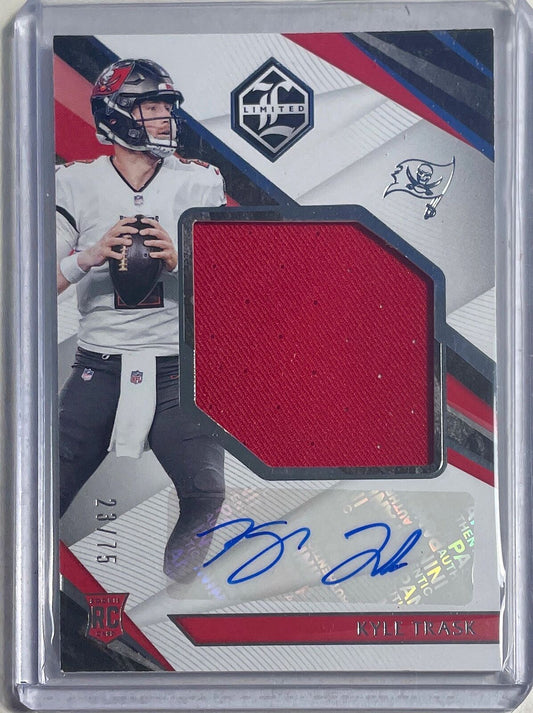 KYLE TRASK 2021 PANINI LIMITED JUMBO PATCH AUTO ROOKIE RC #D 23/75