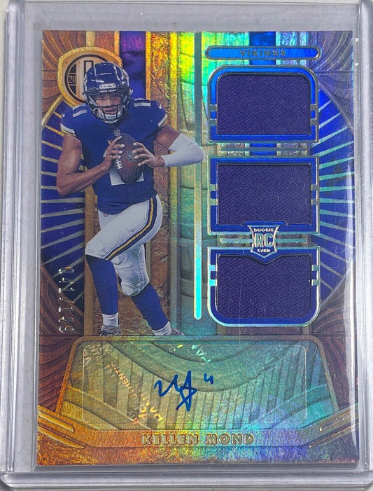 KELLEN MOND 2021 PANINI GOLD STANDARD TRIPLE JERSEY AUTO ROOKIE RC #D 041/149