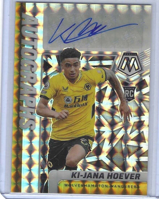 KI-JANA HOEVER 2021-22 PANINI MOSAIC EPL SILVER MOSAIC PRIZM AUTO RC #AM-KJH