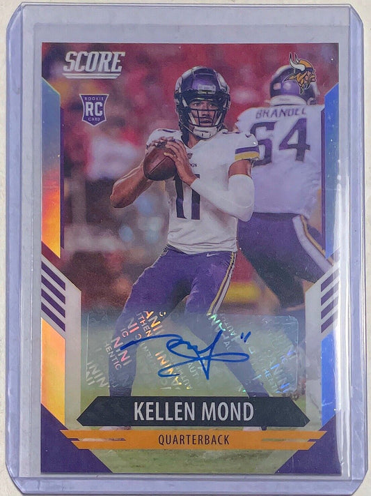 KELLEN MOND 2021 PANINI CHRONICLES SCORE AUTO SILVER PRIZM ROOKIE RC #D 58/75