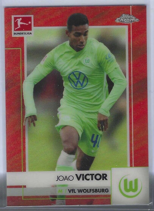 JOAO VICTOR 2020-21 TOPPS CHROME BUNDESLIGA RED REFRACTOR #D 08/10