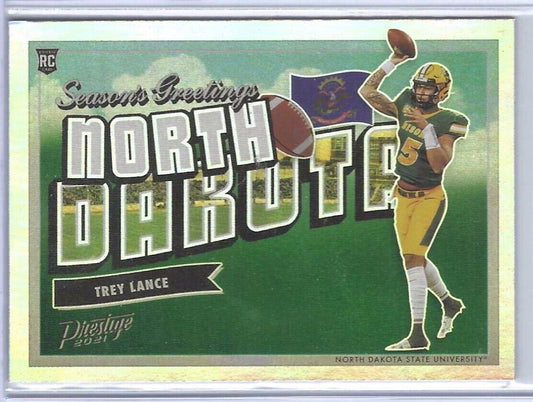 TREY LANCE 2021 PRESTIGE SEASONS GREETINGS RC #SG-3