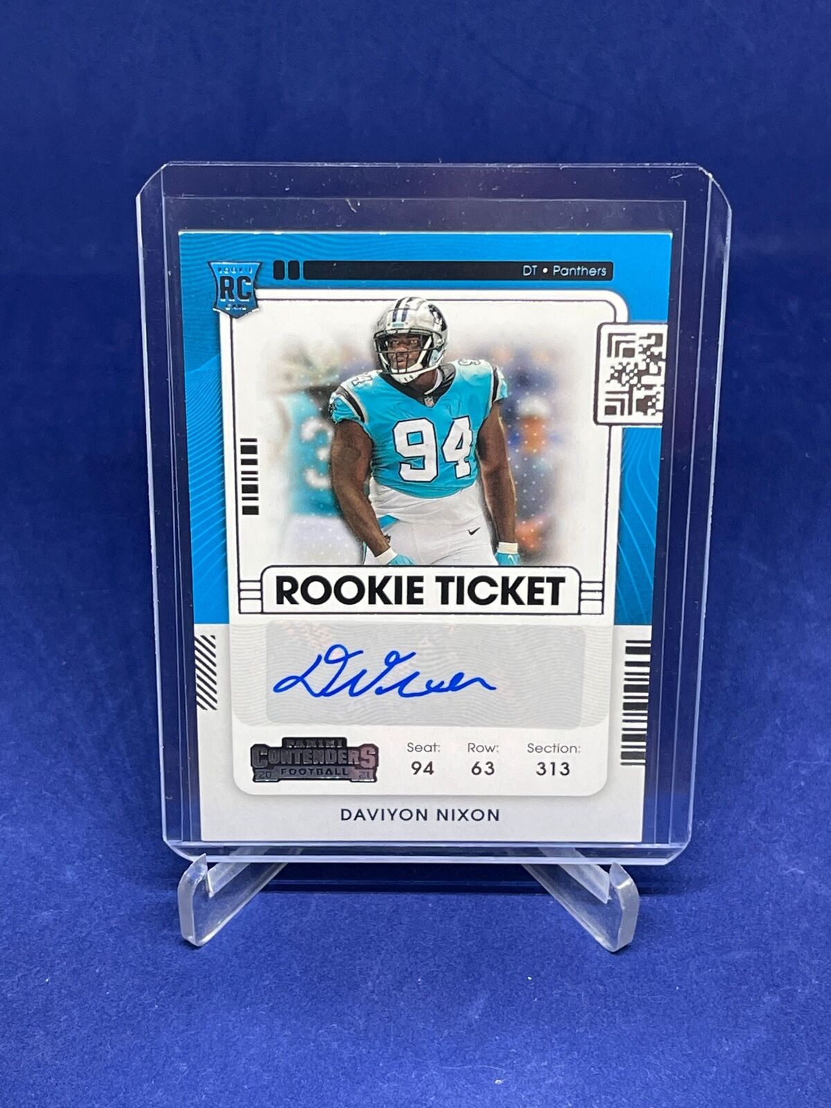 DAVIYON NIXON 2021 PANINI CONTENDERS ROOKIE TICKET AUTO RC #217
