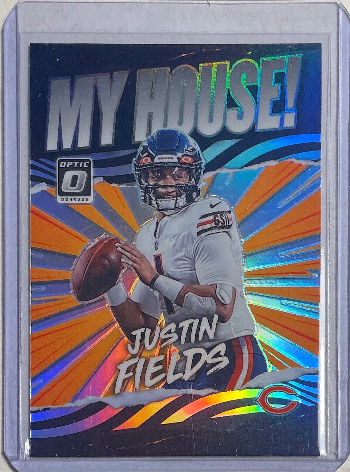 JUSTIN FIELDS 2021 PANINI DONRUSS OPTIC MY HOUSE! HOLO PRIZM ROOKIE RC #MH-4