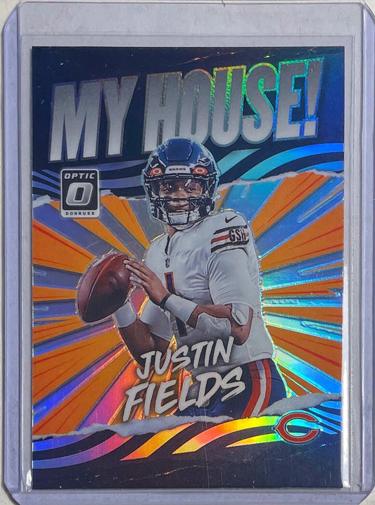 JUSTIN FIELDS 2021 PANINI DONRUSS OPTIC MY HOUSE! HOLO PRIZM ROOKIE RC #MH-4