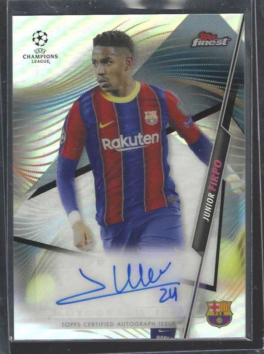 JUNIOR FIRPO 2020-21 TOPPS FINEST UCL SILVER REFRACTOR AUTO #FA-JFI