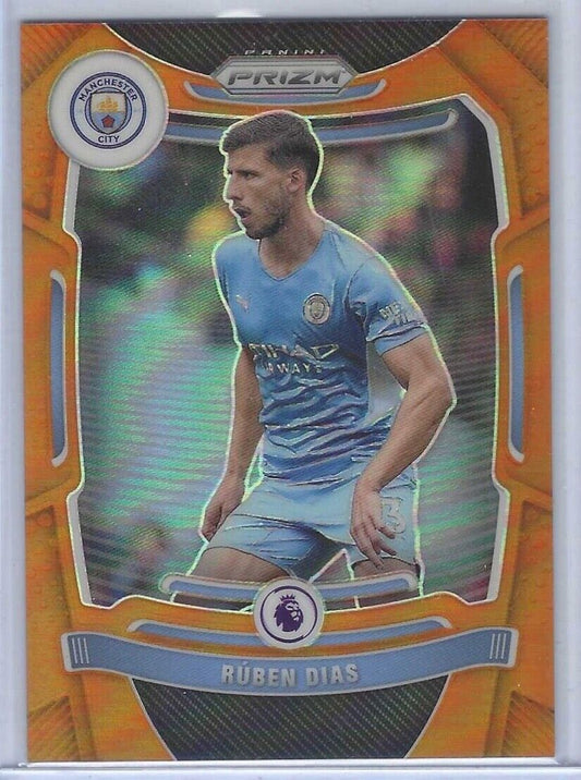 RUBEN DIAS 2021-22 PANINI PRIZM EPL ORANGE PRIZM #D 04/25