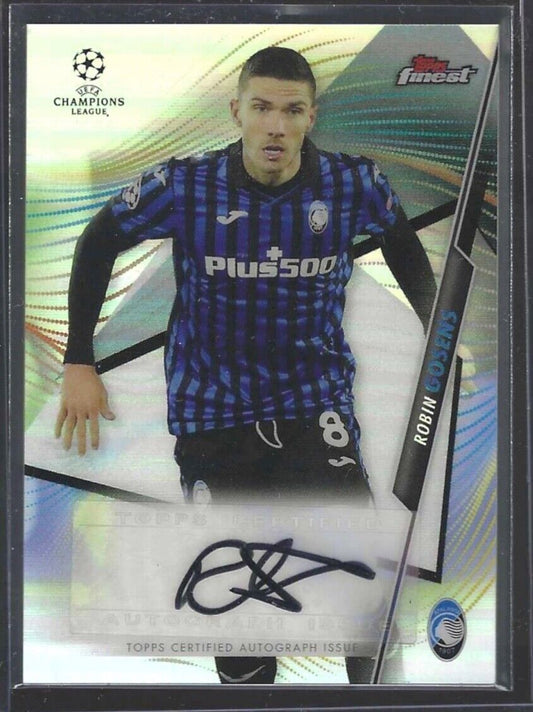 ROBIN GOSENS 2020-21 TOPPS FINEST UCL SILVER REFRACTOR AUTO #FA-RGS