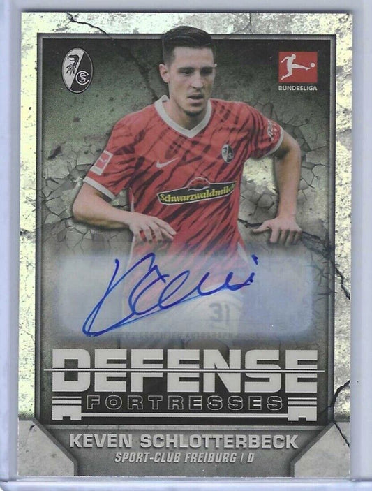 KEVIN SCHLOTTERBECK 2021-22 TOPPS BUNDESLIGA DEFENSE FORTRESSES AUTO #DF-KS