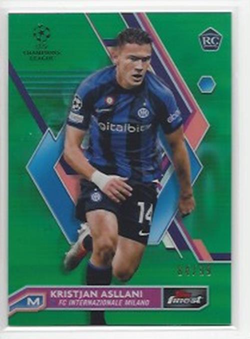 2022-23 TOPPS FINEST UCL FINEST GREEN REFRACTOR #D /99 YOU PICK CHOOSE EMERY RC+