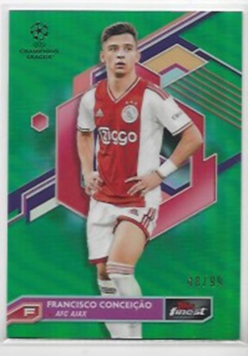 2022-23 TOPPS FINEST UCL FINEST GREEN REFRACTOR #D /99 YOU PICK CHOOSE EMERY RC+