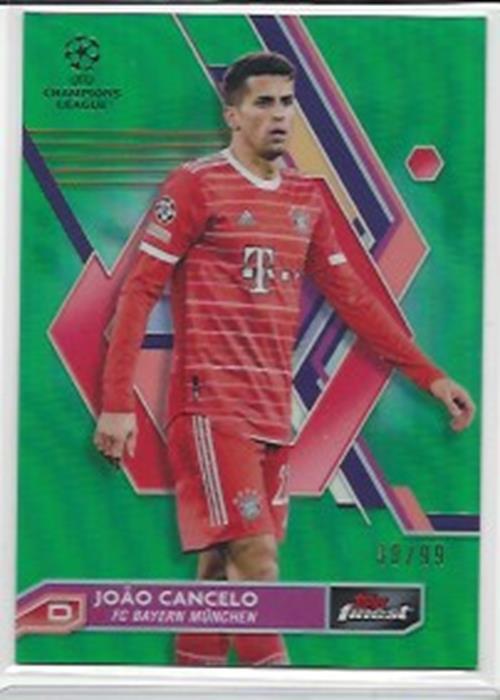 2022-23 TOPPS FINEST UCL FINEST GREEN REFRACTOR #D /99 YOU PICK CHOOSE EMERY RC+
