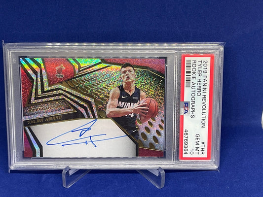 TYLER HERRO 2019-20 PANINI REVOLUTION ROOKIE ON CARD AUTO RC PSA 10 GEM MINT