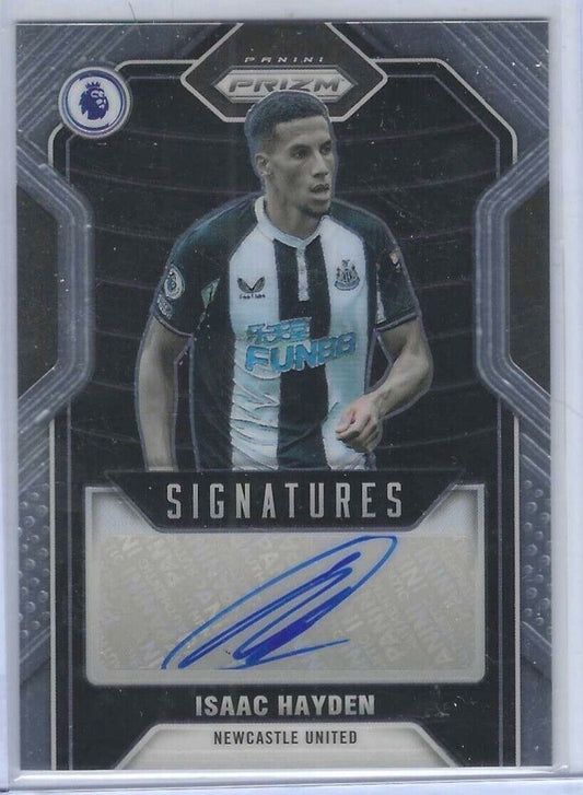 ISAAC HAYDEN 2021-22 PANINI PRIZM EPL SIGNATURES AUTO #S-IH