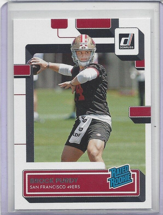 BROCK PURDY 2022 PANINI DONRUSS RATED ROOKIE TRUE RC #374