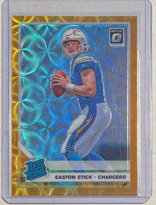 EASTON STICK 2019 DONRUSS OPTIC RATED ROOKIE ORANGE SCOPE HOLO PRIZM RC #D 49/79