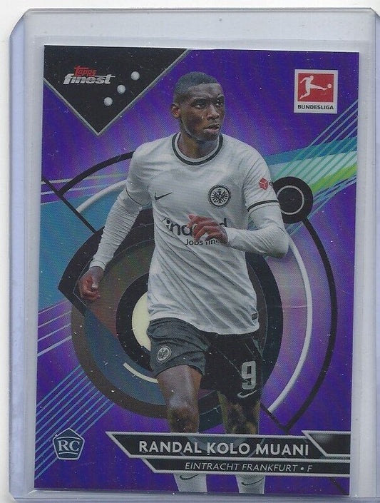 RANDAL KOLO MUANI 2022-23 TOPPS FINEST BUNDESLIGA PURPLE REFRACTOR RC #D 82/250