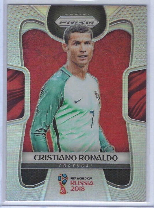 CRISTIANO RONALDO 2017-18 PANINI PRIZM WORLD CUP SILVER PRIZM #154