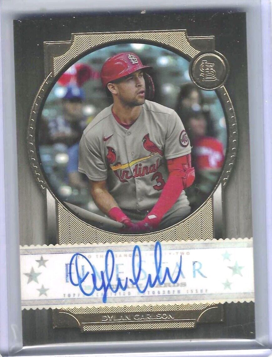 DYLAN CARLSON 2022 TOPPS FIVE STAR CAREER ON CARD AUTO #FSA-DC