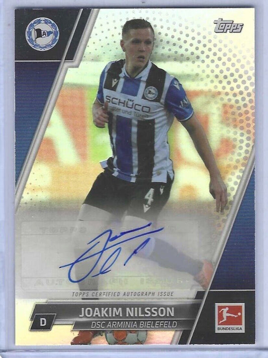 JOAKIM NILSSON 2021-22 TOPPS BUNDESLIGA SILVER FOIL AUTO #BCA-JN