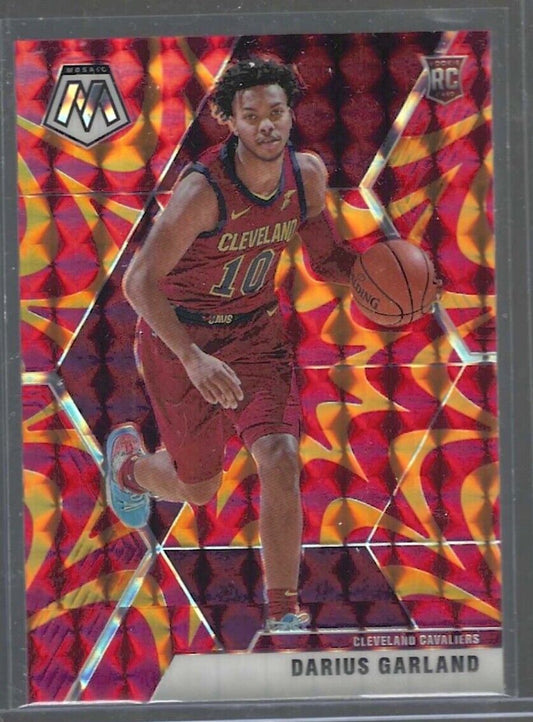 DARIUS GARLAND 2019-20 PANINI MOSAIC ORANGE REACTIVE PRIZM ROOKIE RC #249