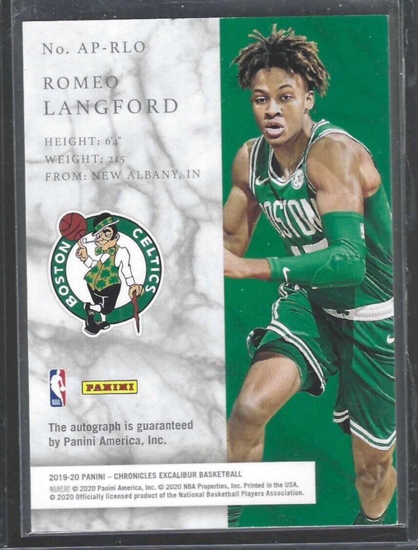 ROMEO LANGFORD 2019-20 PANINI CHRONICLES APPRENTICE RED FOIL AUTO RC #AP-RLO