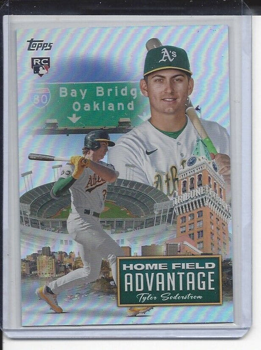 TYLER SODERSTROM 2024 TOPPS SERIES 2 HOME FIELD ADVANTAGE SSP RC #18