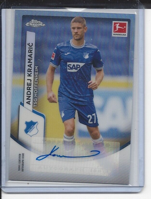 ANDREJ KRAMARIC 2023-24 TOPPS CHROME BUNDESLIGA HOFFENHEIM REFRACTOR AUTO