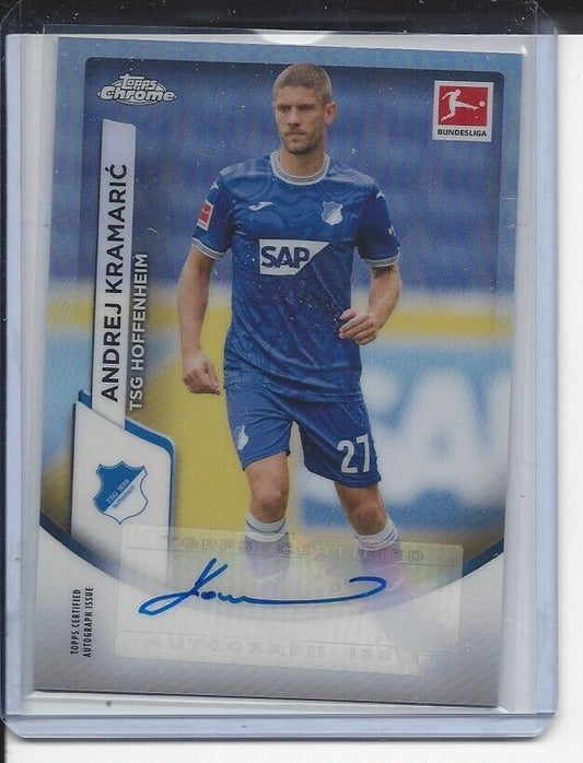 ANDREJ KRAMARIC 2023-24 TOPPS CHROME BUNDESLIGA HOFFENHEIM REFRACTOR AUTO