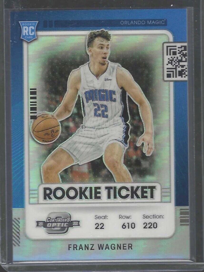 FRANZ WAGNER 2021-22 PANINI OPTIC CONTENDERS SILVER PRIZM ROOKIE TICKET RC #18