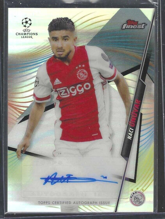 NACI UNUVAR 2020-21 TOPPS FINEST UCL SILVER REFRACTOR AUTO #FA-NU