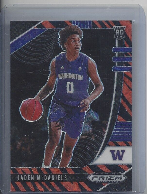 JADEN MCDANIELS 2020 PANINI PRIZM DRAFT TIGER STRIPE SSP PRIZMS RC #51
