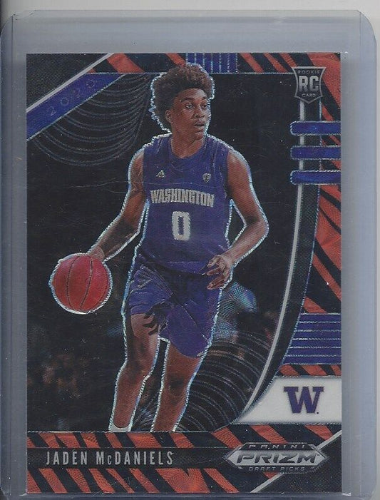 JADEN MCDANIELS 2020 PANINI PRIZM DRAFT TIGER STRIPE SSP PRIZMS RC #51