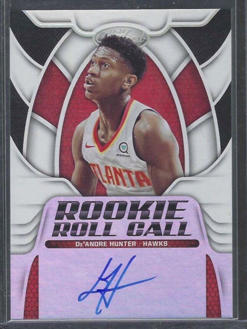 DE'ANDRE HUNTER 2019-20 PANINI CERTIFIED ROOKIE ROLL CALL ON CARD AUTO RC #RC-DH