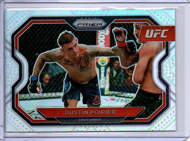 DUSTIN POIRIER 2021 PANINI PRIZM UFC SILVER PRIZM #128